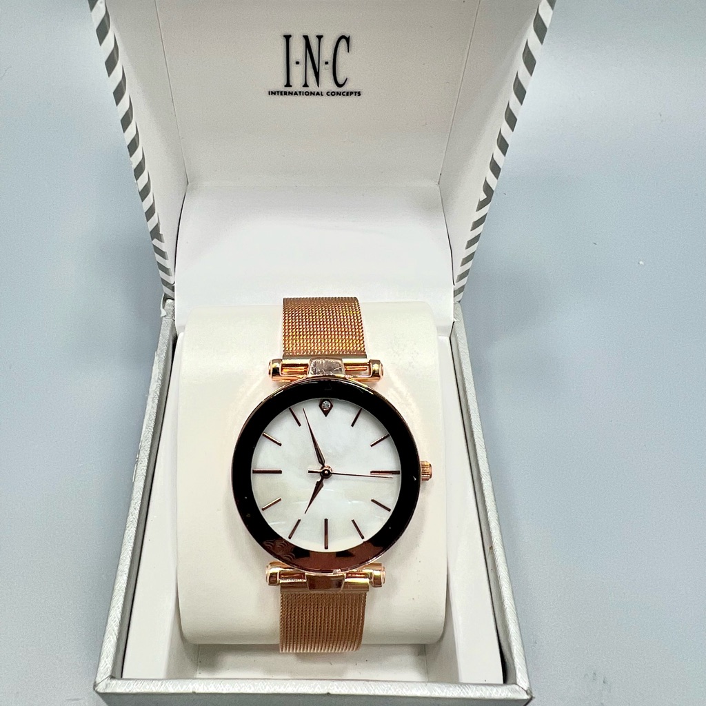 Inc International Concepts Mop Diamond Dial Quartz Womens Watch